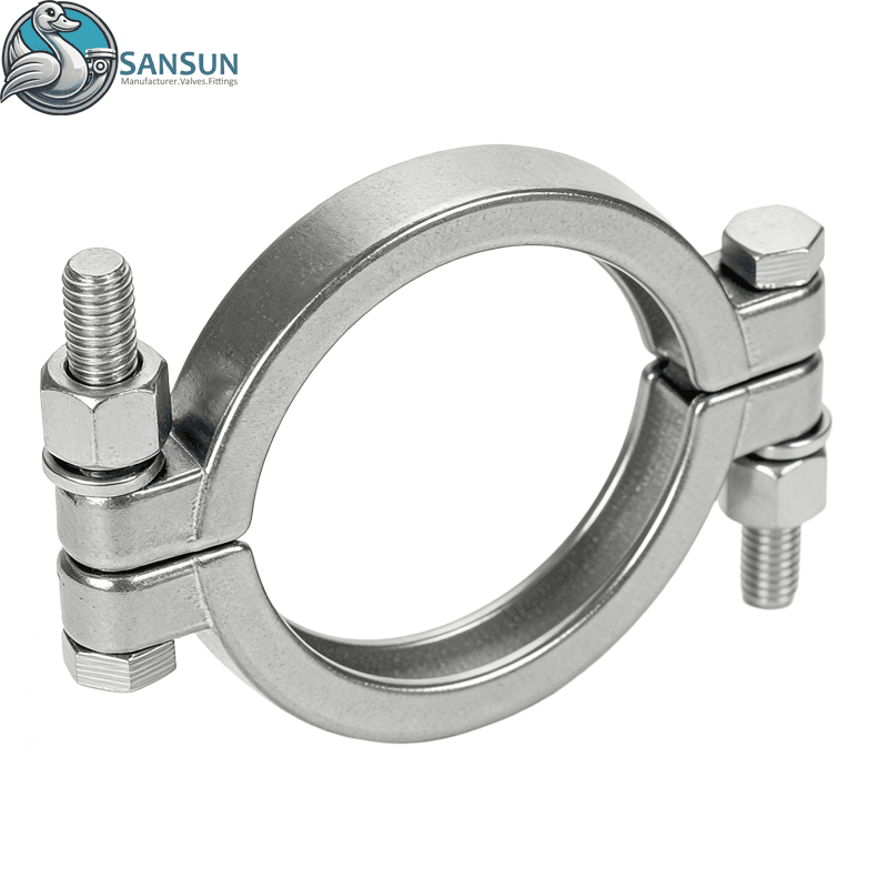 Data Center Liquid Cooling Systems 304 High-Pressure Tri-Clamp with Stainless Steel Nut