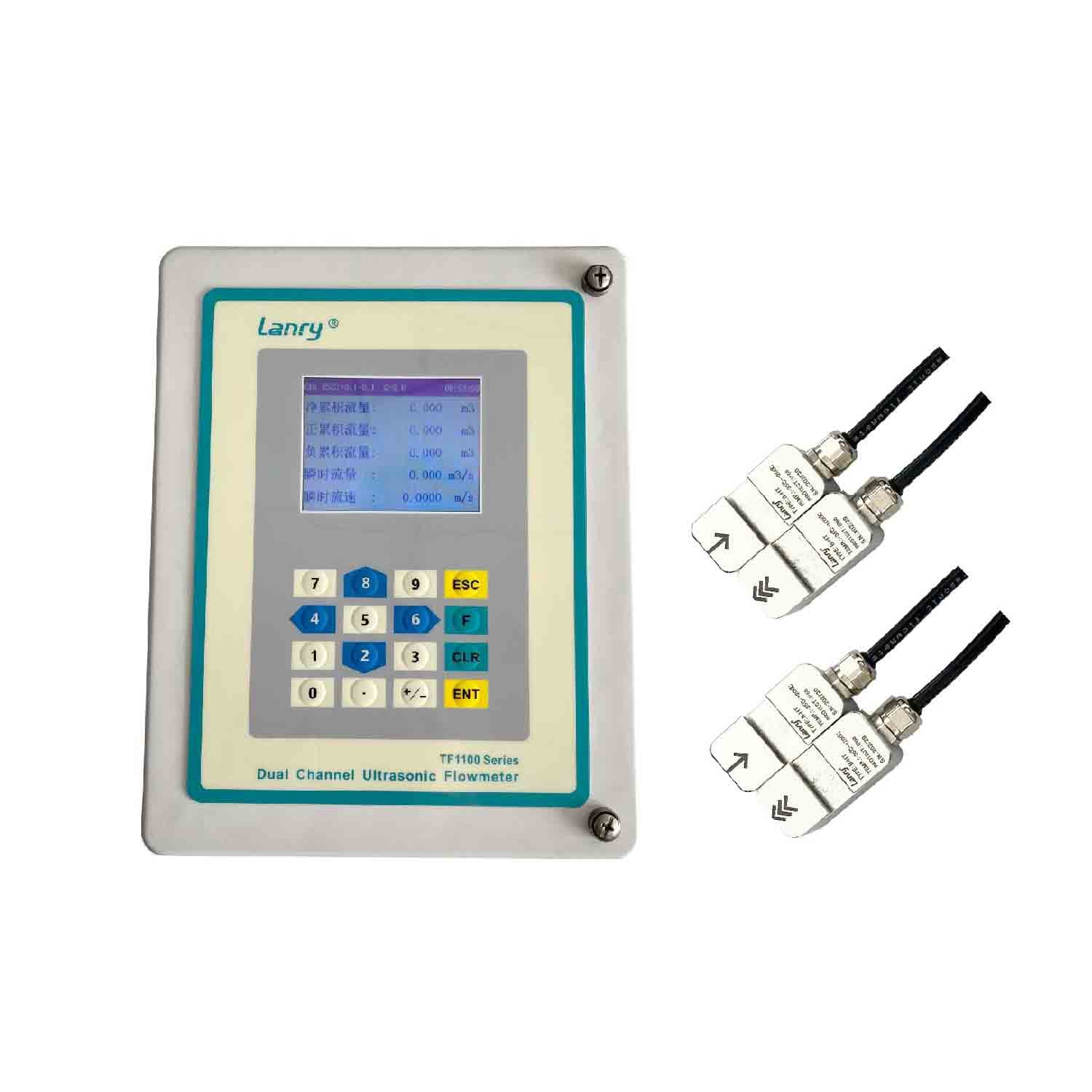 Dual-channel Transit-Time Clamp On Ultrasonic Flowmeter TF1100-DC Featured Image