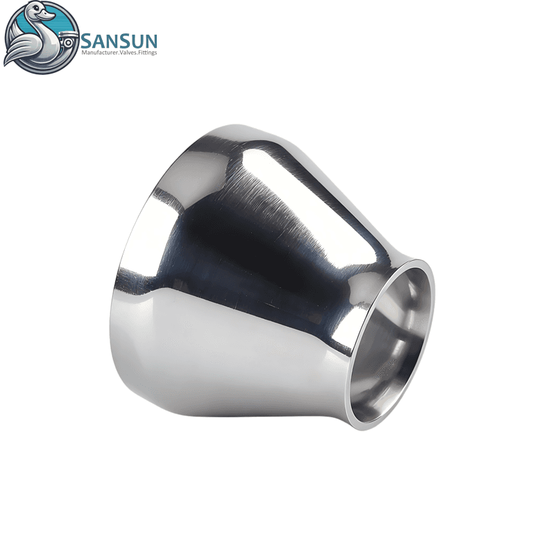 Stainless Steel Welded Reducer Concentric Reducing Ferrule AISI316L for AI Data Center Liquid Cooling CDU Pipeline SANSUN
