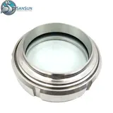 Welded Union Sight Glass Stainless Steel 304 316L Pipeline Observation Window For Data Center Liquid Cooling CDU System | SANSUN