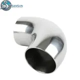 Sanitary Stainless Steel 90 Degree Elbow AISI304 AISI316L For AI Data Center Liquid Cooling CDU Closed Loop Pipeline SANSUN