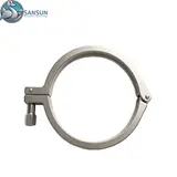 Stainless Steel Single Pin Tri Clamp AISI304 AISI316L For AI Data Center Liquid Cooling CDU Pipeline SANSUN