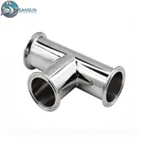 Sanitary Clamped Stainless Steel Tee for Liquid Cooling System