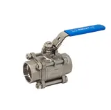 Picture of ANIX Stainless Steel Socket Weld Ends 3-Piece Ball Valve 1000#