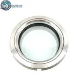 Welded Union Sight Glass Stainless Steel 304 316L Pipeline Observation Window For Data Center Liquid Cooling CDU System | SANSUN