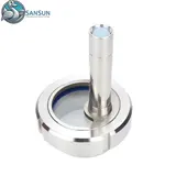 Welded Union LED Sight Glass Stainless Steel 304 316L Illuminated Pipeline Observation Window For Data Center Liquid Cooling CDU System SANSUN