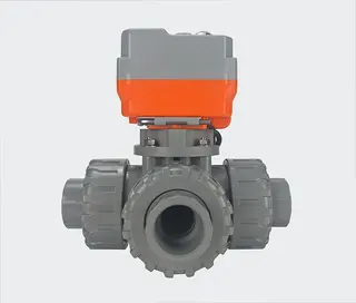 three way ball valve pvc
