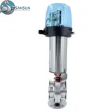 304 316L Stainless Steel Pneumatic Clamp Butterfly Valve Sanitary Pneumatic Butterfly Valve For Immersion & Liquid Cooling Pipeline