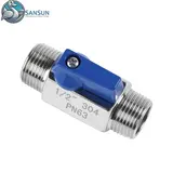 304 Stainless Steel BSP Male Manual Mini Ball Valve for Data Center Liquid Cooling