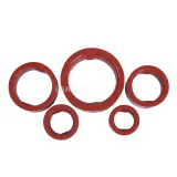 Sanitary Butterfly Valve Red Silicone Gasket Seal Ring
