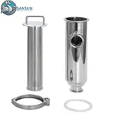 Sanitary Stainless Steel Angle Filter Strainer OEM Customizable AISI304 AISI316L For AI Data Center Liquid Cooling OCP Specification SANSUN