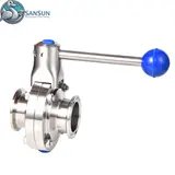 Sanitary Manual Tri Clamp Butterfly Valve for Data Center Liquid Cooling