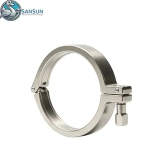 Stainless Steel Single Pin Tri Clamp AISI304 AISI316L For AI Data Center Liquid Cooling CDU Pipeline SANSUN
