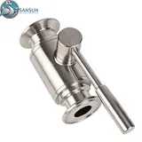 Sanitary Straight Clamp Ball Valve 316L Stainless Steel Food Grade Sanitary Ball Valve For Dairy Beverage Pharmacy