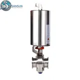 316L Stainless Steel Pneumatic Tri-Clamp Butterfly Valve for Data center liquid cooling Systerm