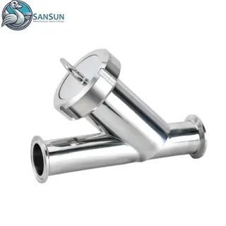 Sanitary Stainless Steel Tri Clamp Y Type Strainer Filter for Data Center Server Liquid Cooling