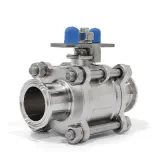 Quick-Install Three-Piece Manual Ball Valve with Butterfly Handle