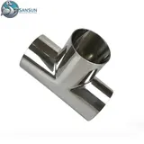 Butt‑Weld Stainless Steel Tee for Liquid Cooling System